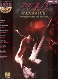 Bass Play Along 12 Punk Classics Book & Cd Sheet Music Songbook