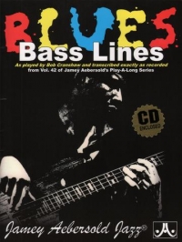 Blues Bass Lines Cranshaw Aebersold Vol 42 Bk & Cd Sheet Music Songbook