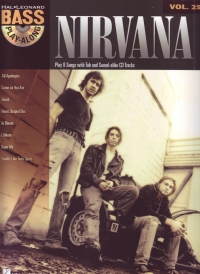 Bass Play Along 25 Nirvana Book & Cd Sheet Music Songbook