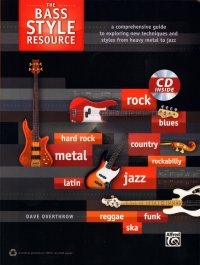 Bass Style Resource Overthrow Book & Cd Sheet Music Songbook