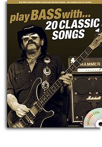 Play Bass With 20 Classic Songs Book & Audio Sheet Music Songbook