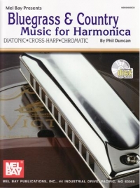Bluegrass & Country Music For Harmonica Duncan+aud Sheet Music Songbook