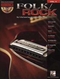 Harmonica Play Along 04 Folk Rock Book & Cd Sheet Music Songbook