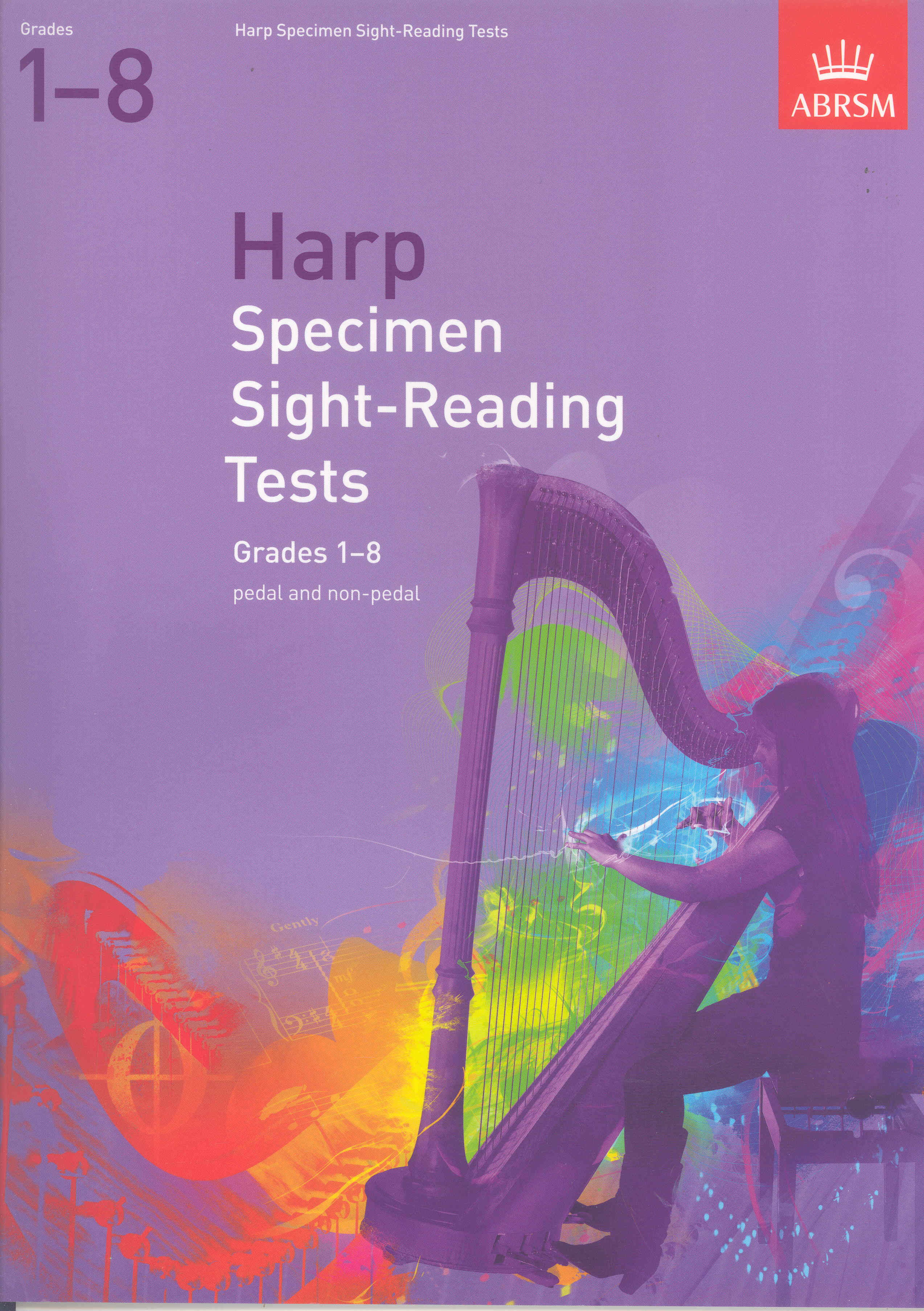 Specimen Sight Reading Tests Grades 1-8 Harp Abrsm Sheet Music Songbook