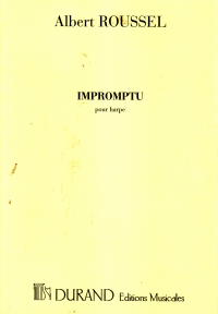 Roussel Impromptu Op21 Harp Sheet Music Songbook