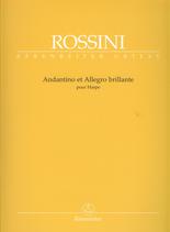 Rossini Andantino Et Allegro Brillante Harp Sheet Music Songbook