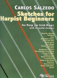 Salzedo Sketches For Harpist Beginners Sheet Music Songbook