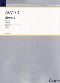 Mayer Sonata Gmin Op3 No 6 Harp Sheet Music Songbook