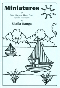 Kanga Miniatures Harp Sheet Music Songbook