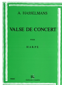 Hasselmans Valse De Concert Harp Sheet Music Songbook