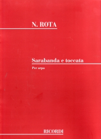 Rota Sarabanda E Toccata Harp Solo Sheet Music Songbook