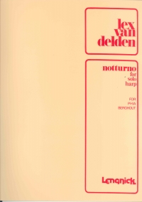 Van Delden Notturno Harp Solo Sheet Music Songbook