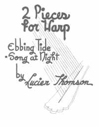 Thomson Song At Night Harp Sheet Music Songbook