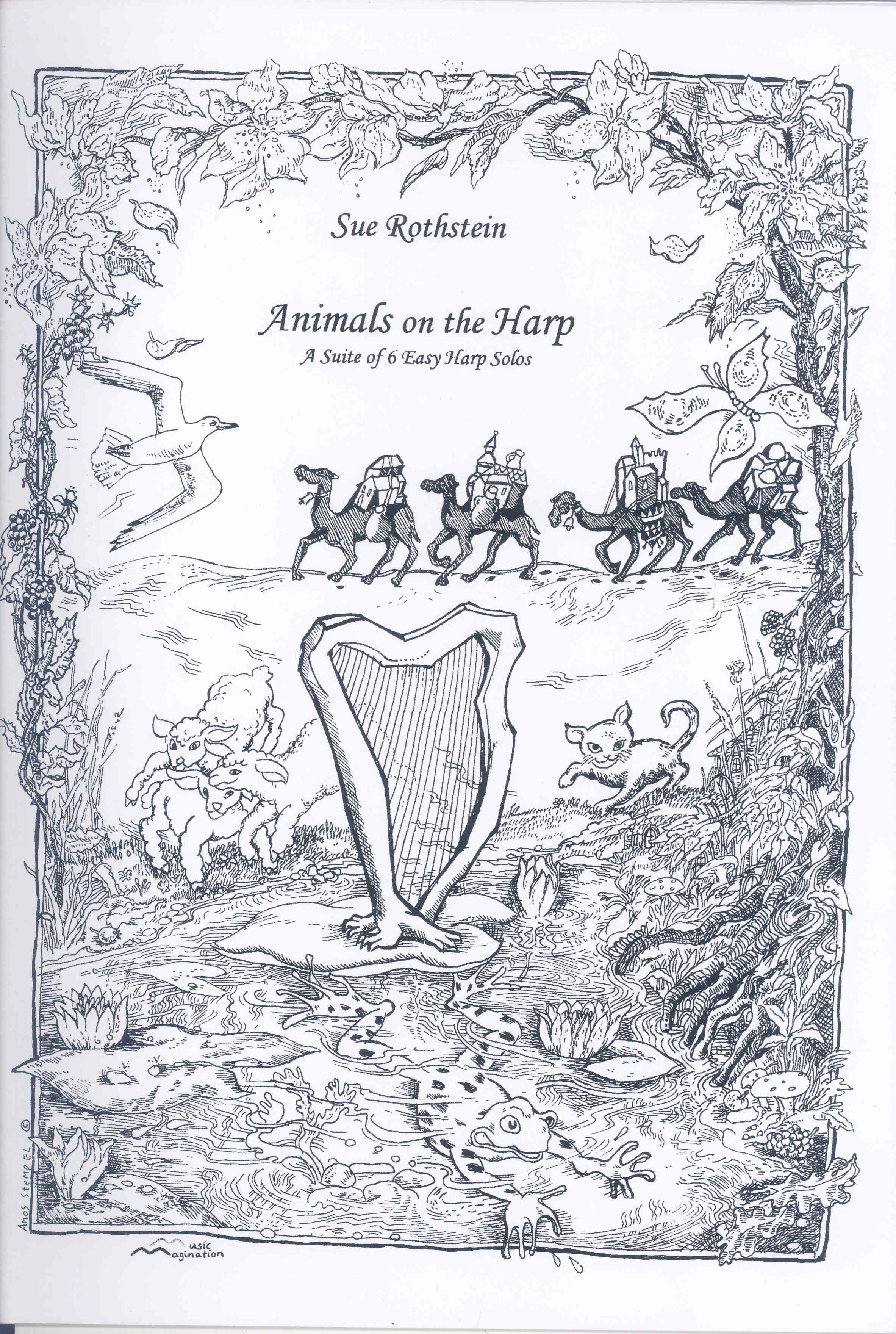Rothstein Animals On The Harp Sheet Music Songbook