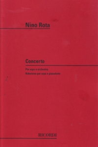 Rota Concerto Per Harp E Orchestra Harp & Pf Red Sheet Music Songbook