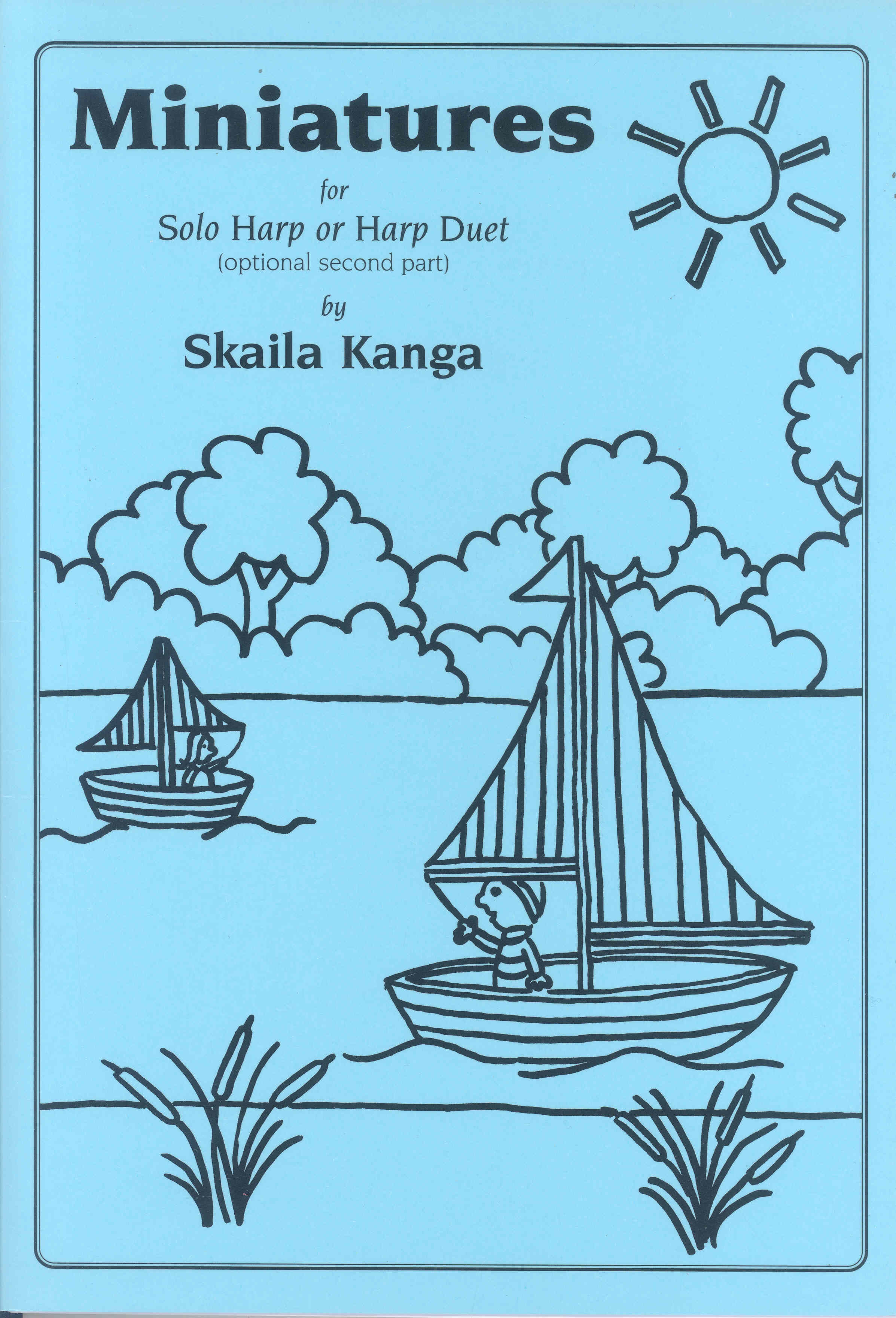 Kanga Miniatures Solo Harp Or Harp Duet Sheet Music Songbook