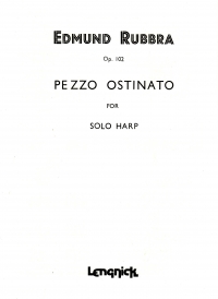 Rubbra Pezzo Ostinato Op102 Harp Sheet Music Songbook