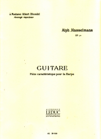 Hasselmans Guitare Op50 Harp Sheet Music Songbook
