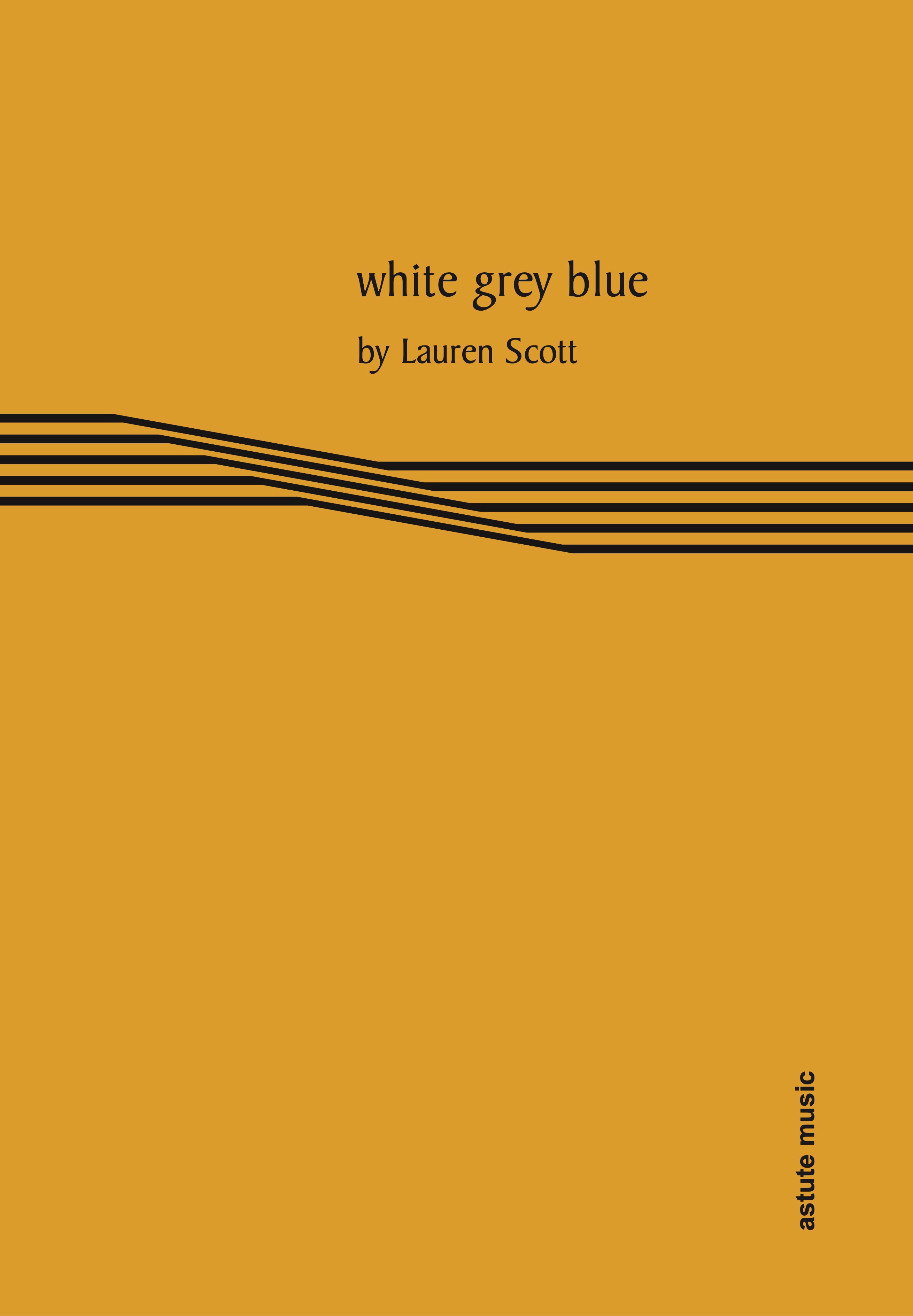Scott White Grey Blue Solo Harp Sheet Music Songbook