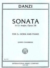 Danzi Sonata In Eb Op 28 (horn & Pno) Sheet Music Songbook
