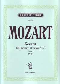Mozart Concerto Horn K417 No 2 Eb Eb/f Sheet Music Songbook