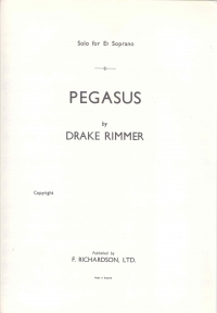 Rimmer Pegasus Sheet Music Songbook