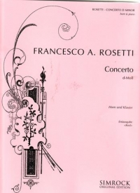 Rosetti Concerto Dmin Horn Sheet Music Songbook