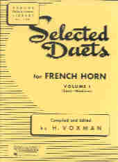 Selected Duets Vol 1 Voxman Horn Duets Sheet Music Songbook