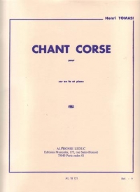 Tomasi Chant Corse Horn & Piano Sheet Music Songbook