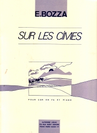 Bozza Sur Les Cimes Hn/pf Sheet Music Songbook