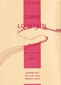 Bozza Chant Lointain Horn & Piano Sheet Music Songbook