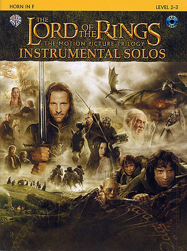 Lord Of The Rings Trilogy Solos F Horn Book/cd Sheet Music Songbook
