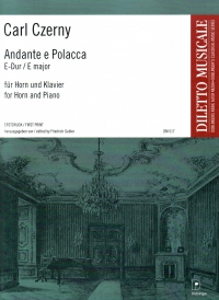 Czerny Andante & Polacca Horn & Piano Sheet Music Songbook