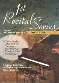 1st Recital Series F Horn Piano Accomps Sheet Music Songbook