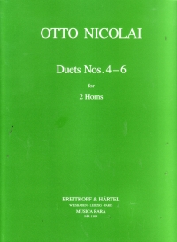 Nicolai Duets No 4 4+6 Horn Duet Sheet Music Songbook