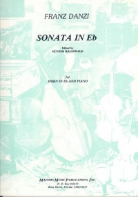 Danzi Sonata In Eb Horn/piano Sheet Music Songbook