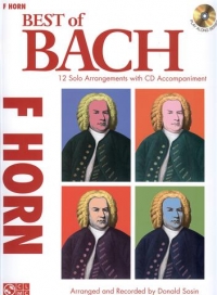 Bach Best Of F Horn Book & Cd Sheet Music Songbook