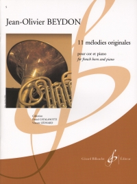 Beydon 11 Melodies Originales French Horn & Piano Sheet Music Songbook