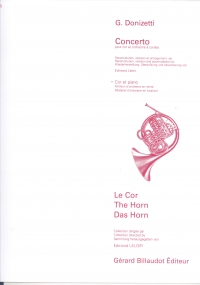Donizetti Concerto French Horn & Piano Sheet Music Songbook