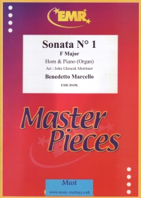 Marcello Sonata No 1 In F Eb Horn & Piano Sheet Music Songbook