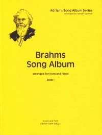 Brahms Song Album Book 1 Horn & Piano Connell Sheet Music Songbook