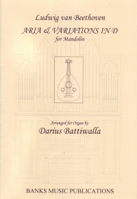 Beethoven Arias Variations D Mandolin & Organ Sheet Music Songbook