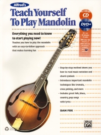 Teach Yourself To Play Mandolin Fox + Cd & Dvd Sheet Music Songbook