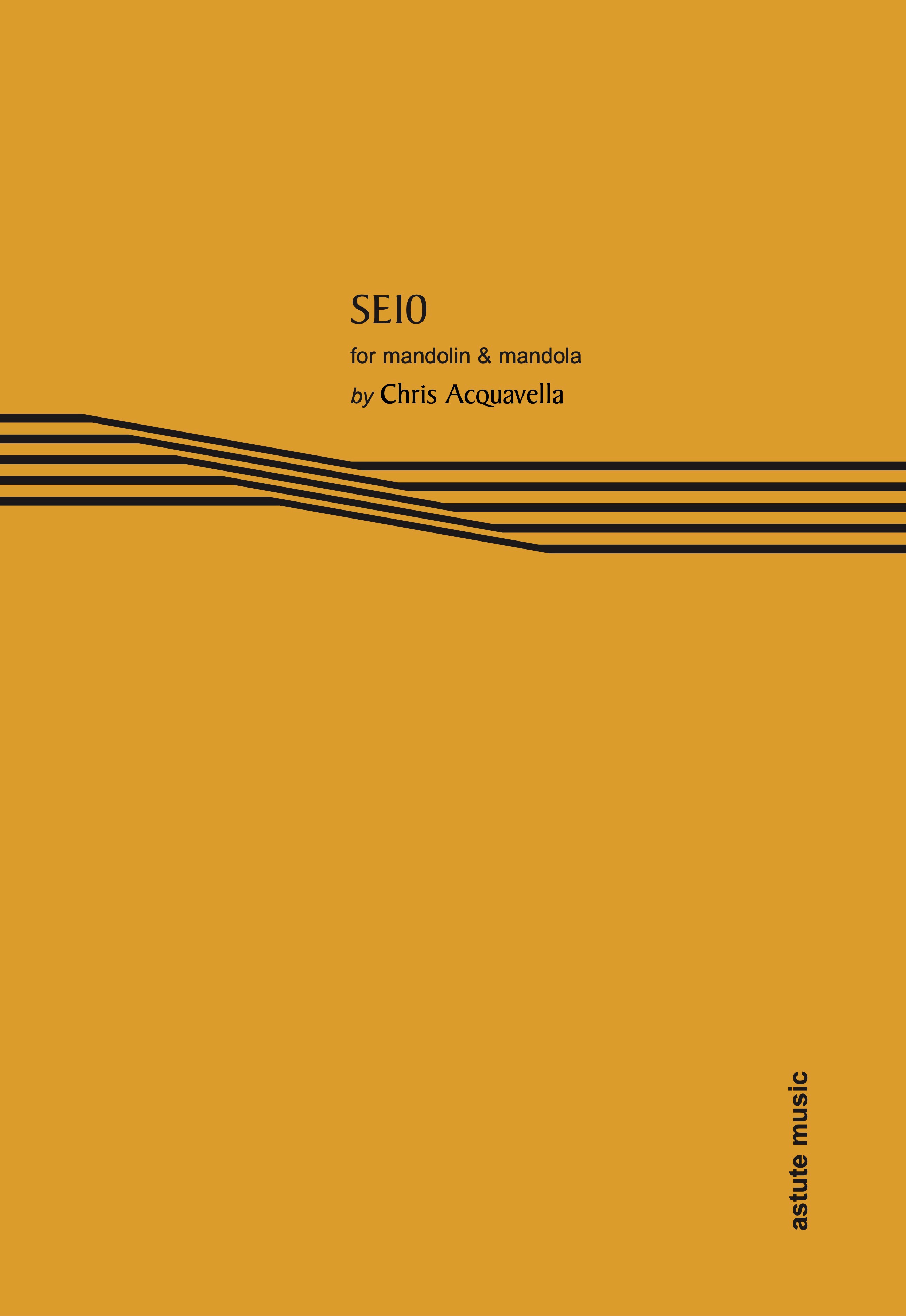 Acquavella Se10 Mandolin & Mandola Sheet Music Songbook