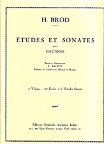 Brod Etudes & Sonatas Vol 2 Oboe Sheet Music Songbook