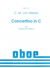 Weber Concertino C Oboe Sheet Music Songbook