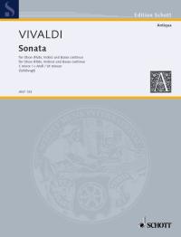 Vivaldi Sonata C Minor Rv53 Oboe Sheet Music Songbook