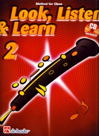 Look Listen & Learn 2 Method For Oboe Book/cd Sheet Music Songbook