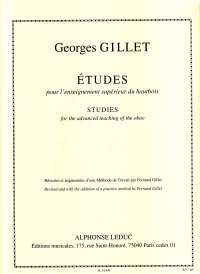 Gillet Etudes Oboe Oboe & Cor Anglais Sheet Music Songbook