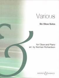 Six Oboe Solos Richardson Oboe & Piano Sheet Music Songbook